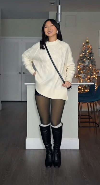 Winter Elegance Fleece-Lined Tights