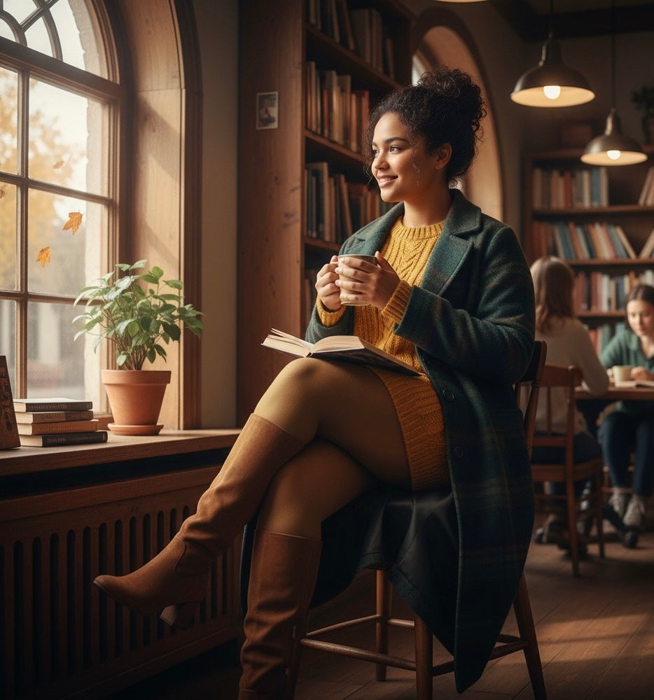 Winter Elegance Fleece-Lined Tights